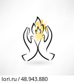 warm hands icon. Стоковая иллюстрация, агентство Ingram Publishing / Фотобанк Лори