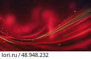 Abstract red background with golden bokeh lights and shimmering particles creating a festive atmosphere, ideal for holiday celebrations, invitations, or seasonal promotions. Стоковое AI-видео, аниматор Ирина Ручушкина / Фотобанк Лори