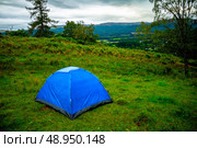 Tent pitched in the wild. Стоковое фото, агентство Ingram Publishing / Фотобанк Лори