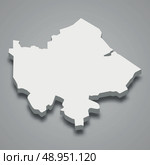 3d isometric map of Quang Tri Province of Vietnam. Стоковая иллюстрация, иллюстратор Максим Гребешков / Фотобанк Лори