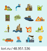 Radioactive nucleus waste and batteries disposal diffuse environment contamination symbols pictograms flat abstract collection isolated vector illustration. Стоковая иллюстрация, агентство Ingram Publishing / Фотобанк Лори