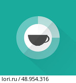Coffee time, flat design. Стоковая иллюстрация, агентство Ingram Publishing / Фотобанк Лори