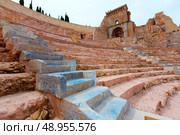 Cartagena Roman Amphitheater in Murcia at Spain. Стоковое фото, агентство Ingram Publishing / Фотобанк Лори