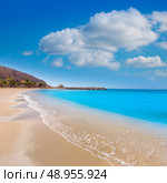 Aguilas beach Murcia Poniente bay at Mediterranean sea of Spain. Стоковое фото, агентство Ingram Publishing / Фотобанк Лори
