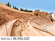 Cartagena Roman Amphitheater in Murcia at Spain. Стоковое фото, агентство Ingram Publishing / Фотобанк Лори