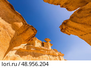 Bolnuevo Mazarron eroded sandstones in Murcia spain. Стоковое фото, агентство Ingram Publishing / Фотобанк Лори