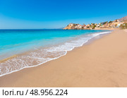 Bolnuevo beach in Mazarron Murcia at Mediterranean spain sea. Стоковое фото, агентство Ingram Publishing / Фотобанк Лори