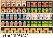 Regiments with products. Стоковая иллюстрация, агентство Ingram Publishing / Фотобанк Лори