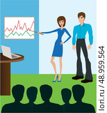 Business meeting. Presentation. Стоковая иллюстрация, агентство Ingram Publishing / Фотобанк Лори