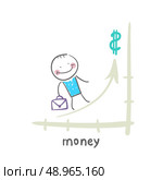 money. Fun cartoon style illustration. The situation of life. Стоковая иллюстрация, агентство Ingram Publishing / Фотобанк Лори