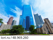 Houston downtown Smith St cityscape skyline Texas US USA. Стоковое фото, агентство Ingram Publishing / Фотобанк Лори