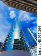 Houston cityscape from Bell and Smith St in Texas US. Стоковое фото, агентство Ingram Publishing / Фотобанк Лори