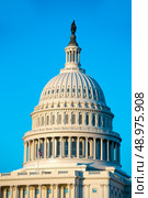 Capitol building dome Washington DC USA US congress. Стоковое фото, агентство Ingram Publishing / Фотобанк Лори