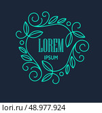 Retro  Monogram Logos. Vintage Vector Concepts. EPS 10. Стоковая иллюстрация, агентство Ingram Publishing / Фотобанк Лори