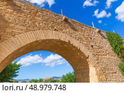 Alcudia Old Town fortress wall in Majorca Mallorca Balearic island of Spain. Стоковое фото, агентство Ingram Publishing / Фотобанк Лори