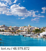 Majorca Cala Ratjada Rajada marina port boats  in Capdepera Mallorca. Стоковое фото, агентство Ingram Publishing / Фотобанк Лори