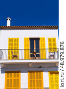Majorca Cala Ratjada facades Rajada in Capdepera Mallorca. Стоковое фото, агентство Ingram Publishing / Фотобанк Лори