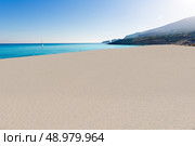 Majorca Cala Mesquida beach in Mallorca Balearic Islands of Spain. Стоковое фото, агентство Ingram Publishing / Фотобанк Лори