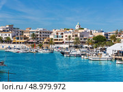 Majorca Cala Ratjada Rajada marina port boats  in Capdepera Mallorca. Стоковое фото, агентство Ingram Publishing / Фотобанк Лори