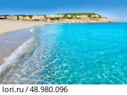 Majorca Cala Mesquida beach in Mallorca Balearic Islands of Spain. Стоковое фото, агентство Ingram Publishing / Фотобанк Лори