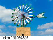 Mallorca Majorca windmill in Campos Balearic Islands of Spain. Стоковое фото, агентство Ingram Publishing / Фотобанк Лори