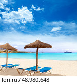 Majorca Platja Palmanova beach in Calvia Bol ses Teules Mallorca. Стоковое фото, агентство Ingram Publishing / Фотобанк Лори