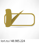 check box with check mark. Стоковая иллюстрация, агентство Ingram Publishing / Фотобанк Лори