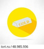 gold bar isolated on white background. Стоковая иллюстрация, агентство Ingram Publishing / Фотобанк Лори