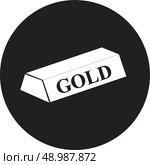 gold bar isolated on white background. Стоковая иллюстрация, агентство Ingram Publishing / Фотобанк Лори