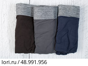 Men's underpants, boxers on a light background. Стоковое фото, фотограф Александр Поташев / Фотобанк Лори