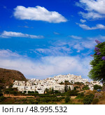 Mojacar in Almeria village skyline in Mediterranean Spain. Стоковое фото, агентство Ingram Publishing / Фотобанк Лори