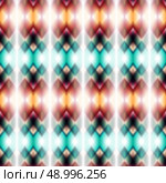Vector seamless ikat ethnic pattern. Vector seamless ikat ethnic pattern. Boho design. Colored patten. Стоковая иллюстрация, агентство Ingram Publishing / Фотобанк Лори