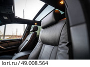 KRASNOYARSK, RUSSIA - May 23, 2025: Black BMW X5 E53. Редакционное фото, фотограф Плотников Дмитрий / Фотобанк Лори