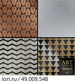 Art Deco vintage wallpaper pattern can be used for invitation, congratulation. Стоковая иллюстрация, агентство Ingram Publishing / Фотобанк Лори
