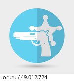 Vector illustration of isolated modern police icon. Стоковая иллюстрация, агентство Ingram Publishing / Фотобанк Лори