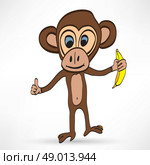 Monkey cartoon. Стоковая иллюстрация, агентство Ingram Publishing / Фотобанк Лори