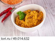 Indian cuisine - Lentil vegan dal. Стоковое фото, фотограф Андрей Старостин / Фотобанк Лори