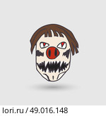 vector bogeyman head. Стоковая иллюстрация, агентство Ingram Publishing / Фотобанк Лори