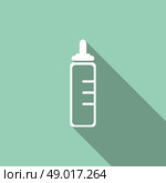 baby pacifier symbol with long shadow. Стоковая иллюстрация, агентство Ingram Publishing / Фотобанк Лори