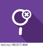 Magnify icon Icon with a long shadow. Стоковая иллюстрация, агентство Ingram Publishing / Фотобанк Лори