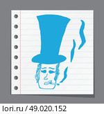 retro smoking man. Стоковая иллюстрация, агентство Ingram Publishing / Фотобанк Лори