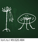 Sketched table. Стоковая иллюстрация, агентство Ingram Publishing / Фотобанк Лори