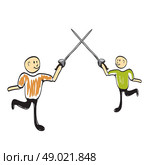 fencer icon. Стоковая иллюстрация, агентство Ingram Publishing / Фотобанк Лори