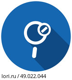 Magnify icon Icon with a long shadow. Стоковая иллюстрация, агентство Ingram Publishing / Фотобанк Лори