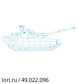 Battle Tank. Doodle style. Стоковая иллюстрация, агентство Ingram Publishing / Фотобанк Лори