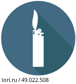 Icon lighter with a long shadow. Стоковая иллюстрация, агентство Ingram Publishing / Фотобанк Лори