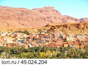 in   valley  morocco   africa the atlas dry mountain ground isolated hill. Стоковое фото, агентство Ingram Publishing / Фотобанк Лори