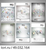 Timeline, abstract network and world map with pointer marks. Brochure, flyer or report for business, template vector. Стоковая иллюстрация, агентство Ingram Publishing / Фотобанк Лори