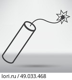 TNT dynamite bomb with burning fuse. Стоковая иллюстрация, агентство Ingram Publishing / Фотобанк Лори