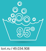 Set of washing symbols icon. Стоковая иллюстрация, агентство Ingram Publishing / Фотобанк Лори